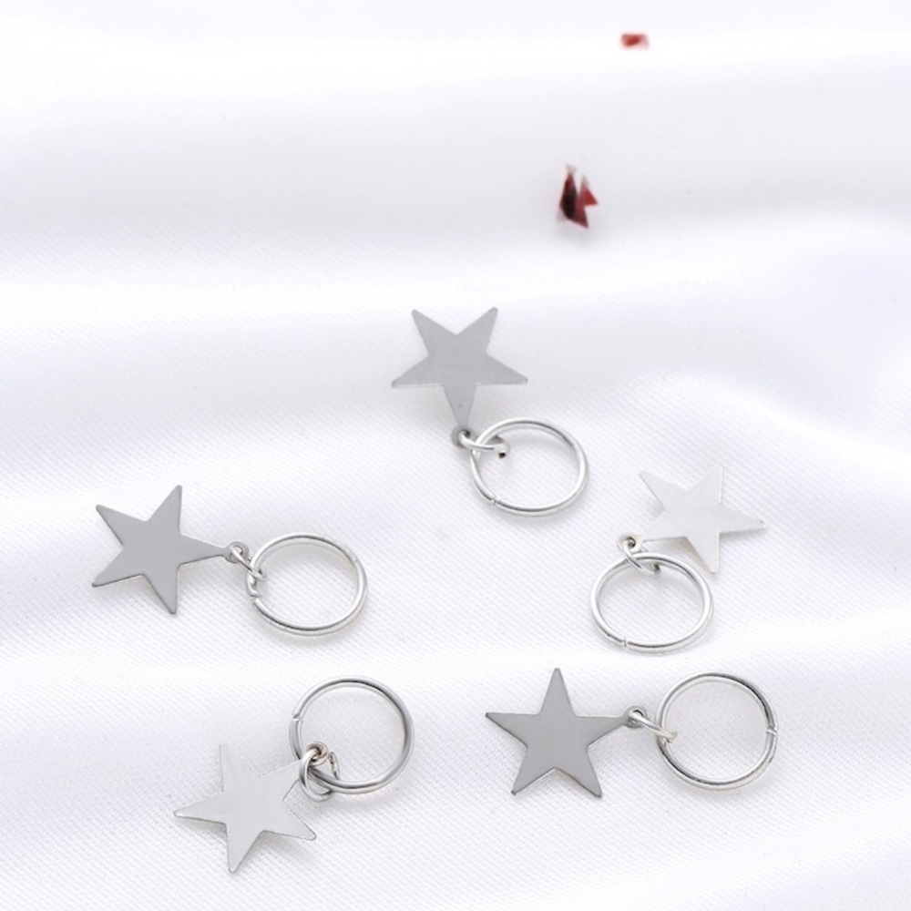 Trendy Star Hair Rings - Picture 2 of 4